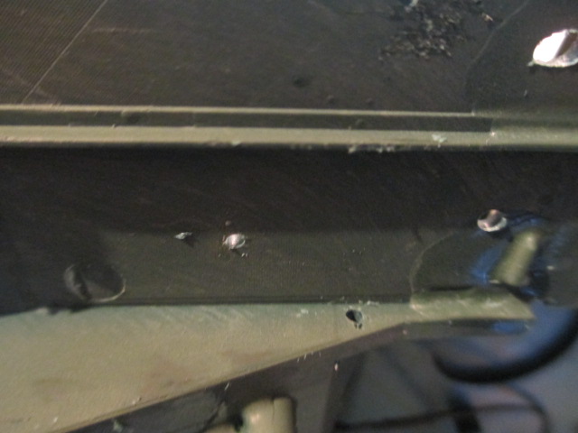 Wiring holes drilled with a #63 after clearances were established