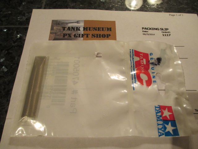 Tamiya engine grill mesh from AAF