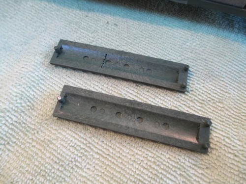 The HL or Taigen plastic engine grills.  These are thick and solid but surprisingly, a snap fit.  NO GLUE!