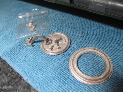 Alpha's silver eyelets and the hatch and ring for today's work
