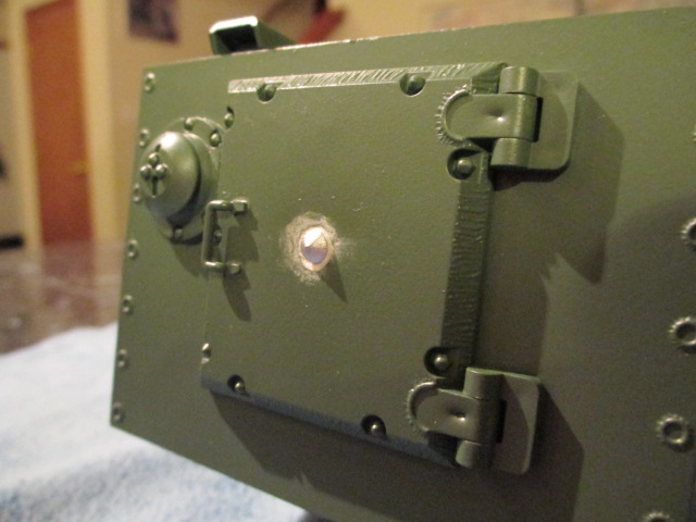 Rear Hatch exterior with removable Pistol Port Plug