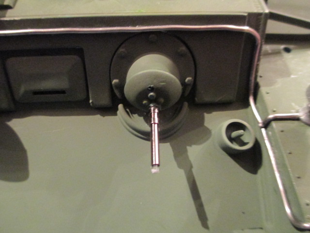 Overhead view.  Note the drilled out sight on the mg mantlet, same as on the rear mg mount