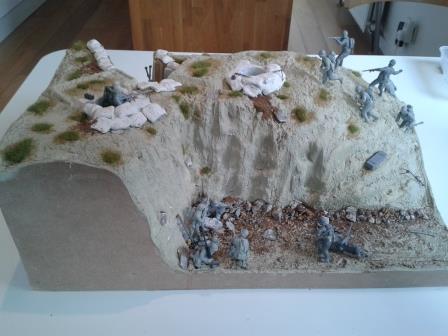 Hector's Bloody Omaha diorama taking shape.jpg