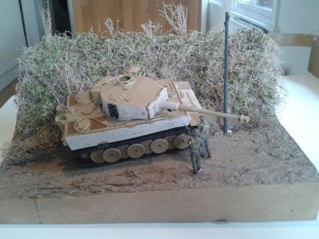 Arthur's Tiger 334 diorama showing the tank abandoned in Rouray on the 26th June 1944.jpg