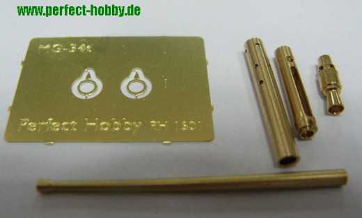 Perfect Hobby 2 x MG 34 Tankversion barrel with bore for light guide 1 16 component parts.jpg