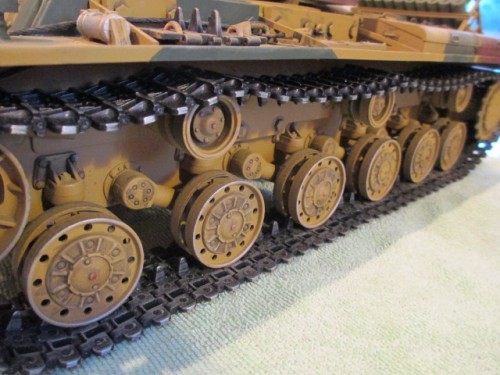 Road wheel closeup