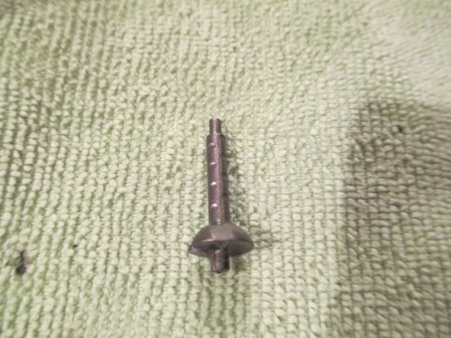 This plastic piece will figure in setting up a Tamiya type bow mg for this tank.