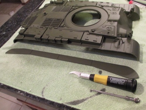 Sore fingers but no cuts just a lot of repetitive motion to cleanly remove the track shields