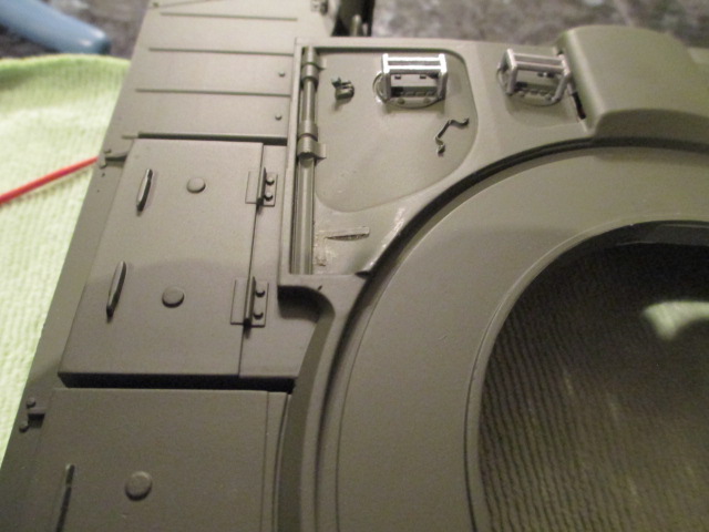 Armor guard removed on driver's side