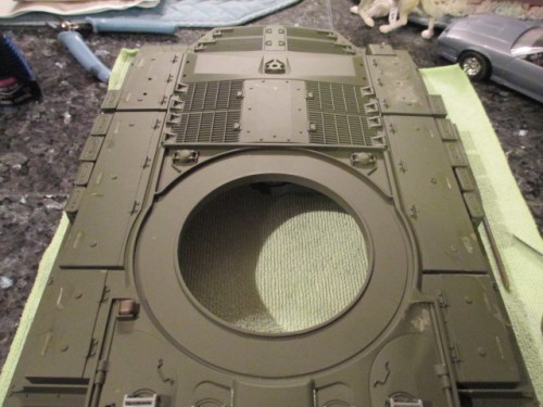 Molded bin handles removed