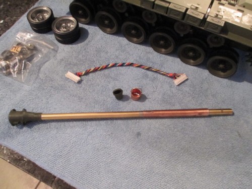 a one of a kind turned air soft barrel for the Pershing which once mounted will correct the length and diameter of HL's main gun on the tank