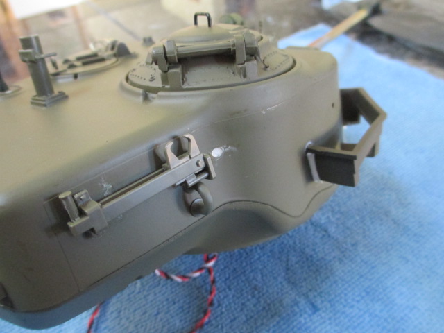 One of the track jacks mounted.