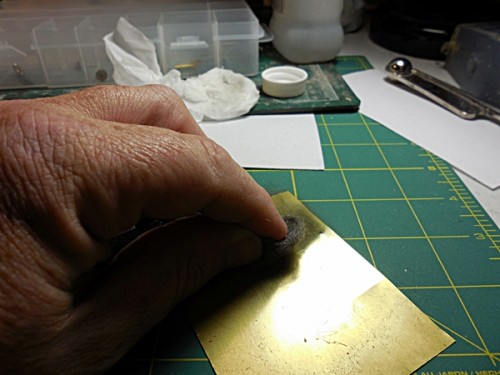 Cleaning the Brass With steel Wool