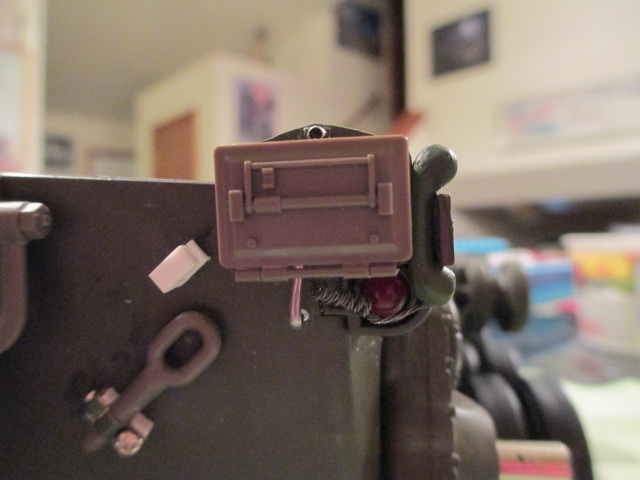 Detailed out the phone box with a coiled phone wire and the connection to the hull that was missing from my previous effort.