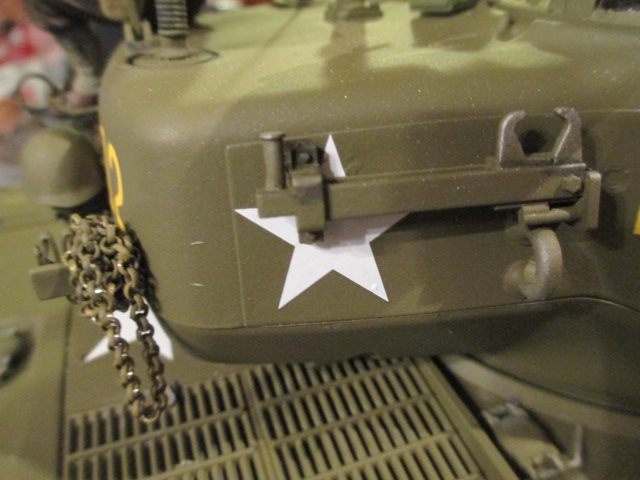 Closeup of track jack and chain