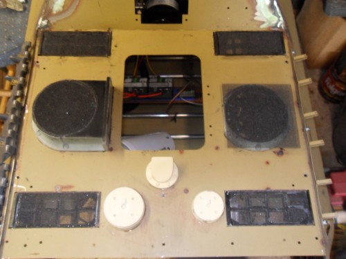 Rear deck with some of the features in place