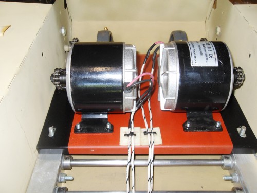 Drive plate mounting system,the twin rails allow multiple drive options,chain adjustment via the slotted mounting holes.