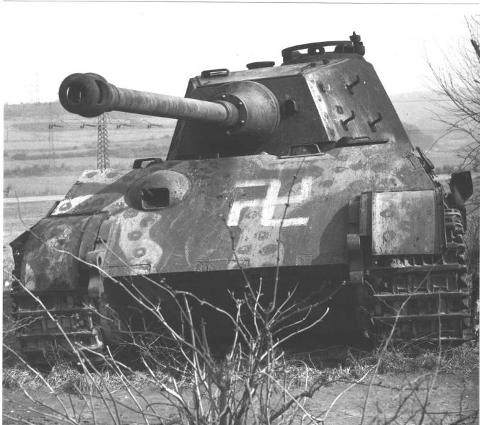 Damaged guard attached on right side of shot