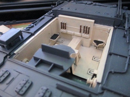 Paint is almost done on the sparse interior.  Potato Mashers to complete.