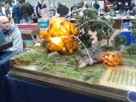 Close up of Vietnam bombing run diorama at Telford IPMS 2014.jpg
