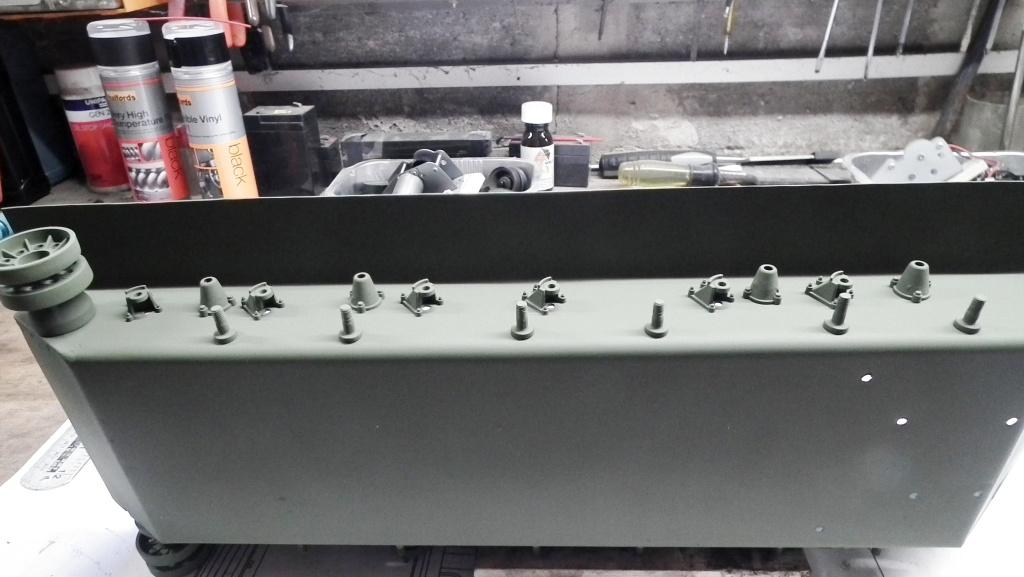 Slightly modified Panzer 111 return roller mounts