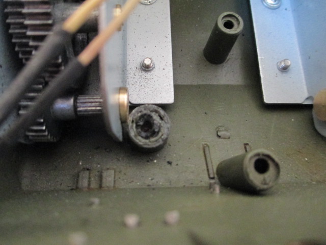 Repaired with a plastic support collar