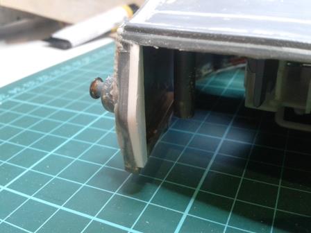 This was then smoothed with fine grade sandpaper to match the profile of the front of the turret.jpg