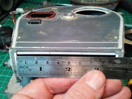 The strip was marked into thirds each 3cms across and the two joins etched in with a file.jpg