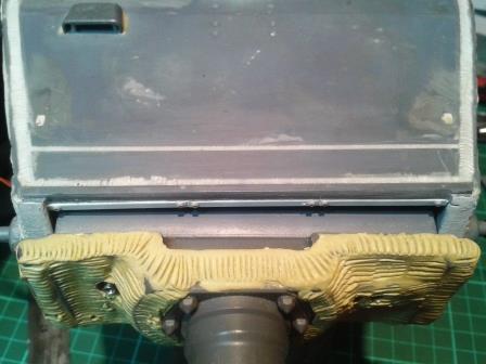 Here you can see the new front profile of the turret roof front and the fixing strips with bolt detail in place.jpg
