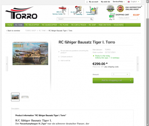 RC fähiger Bausatz Tiger I. Torro _ RC TANK _ TORRO SHOP.png