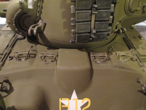 Painted on the undersides, the guards are glued into place