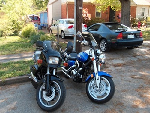 Two fine ones from Kawasaki, my youthful ride and my old man ride. Both have hidden performance,so yes I like to go really fast.