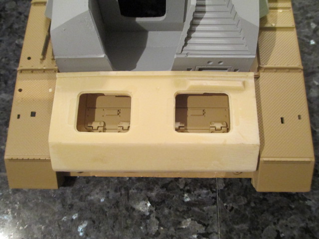 The resin hatch piece surround seems a little short.  I will not cut and add it until the lower hull is here.