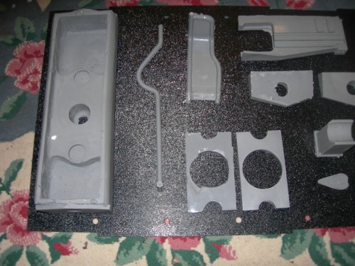 88 gun breech assembly cast in resin