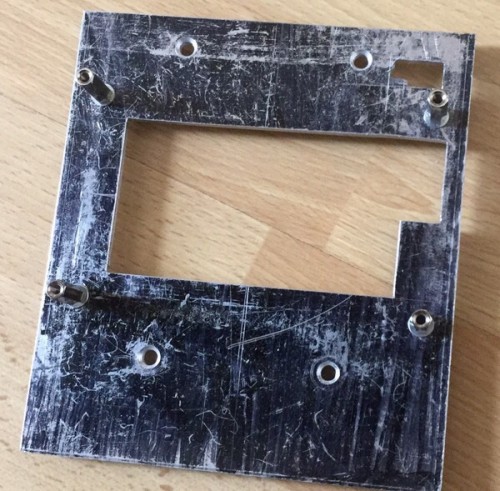 Base plate in rough