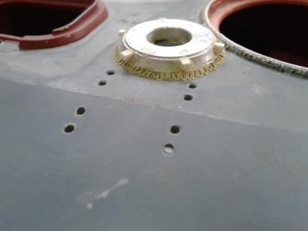 The sprue was then sunk beneath the level of the turret roof.jpg