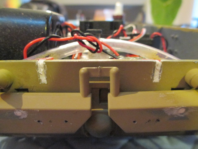 A little more putty to start prepping for the air inlet piece