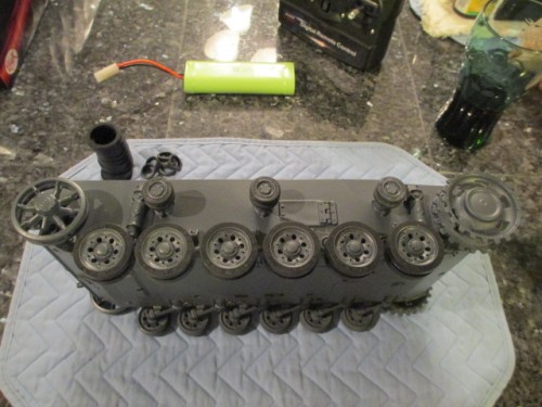 Remounting the rubber takes time especially the track return rollers.