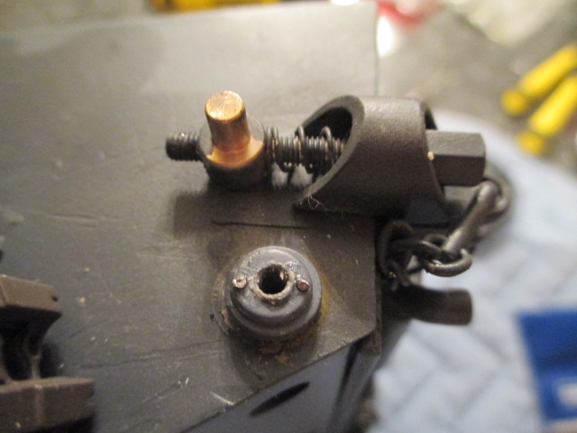 Holes drilled using the Yankee Drill then steel pins glued into place as anchors.