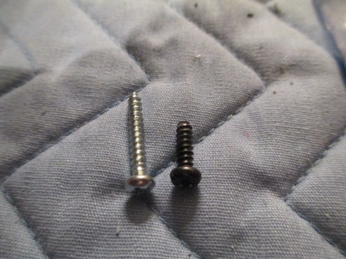 Longer screws to provide double the bite into the plastic lower hull