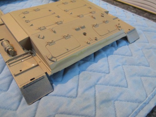 Rear face with 'L' channel removed and the remainder filed and sanded smooth.