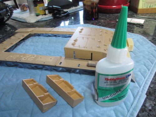 A couple of drops of 'Uncure' help make the removal of the stock HL airboxes a snap (no pun intended)