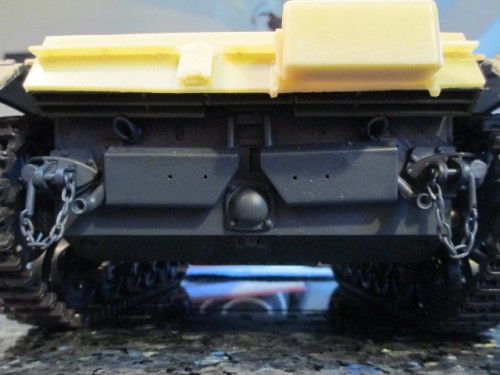 Closeup.  The grill matches the StuG book illustration very closely.