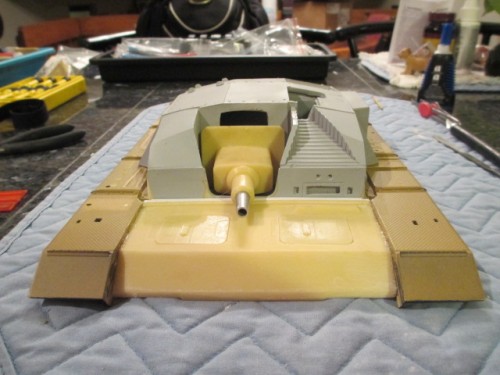 Spacer in place and casemate tightly fitted.  No slop.