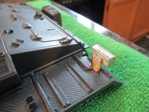 Nicely detailed light with wiring mounted in place.