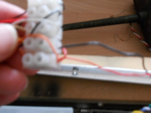 Two wires that link to the IR emitter