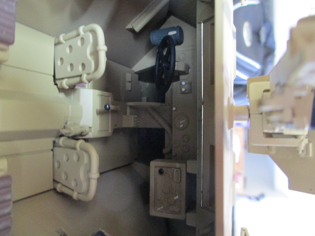 Detailed crew compartment