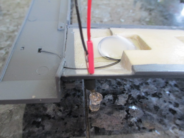 The bucket-less LEDs were then installed and epoxied into place