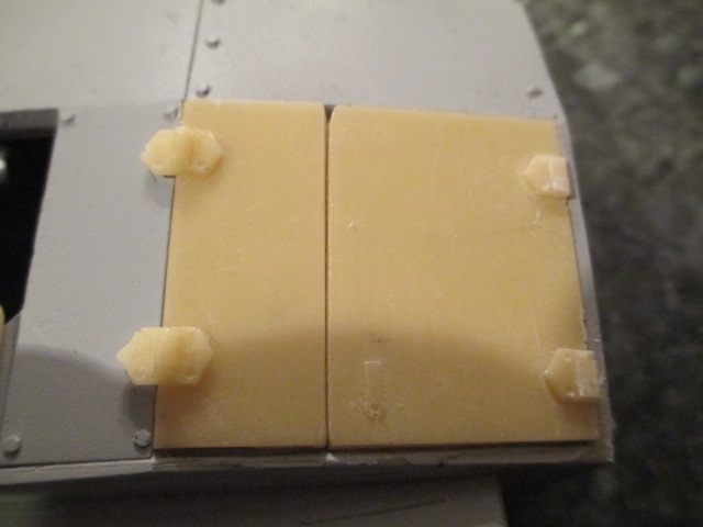 Rear hinge barrels sanded off but the Hatch is a good fit.  Will pick it up and hinge and detail this coming weekend.