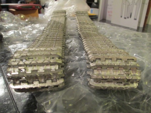 Late war Tiger 1 tracks.  Intricate and heavy